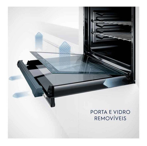 Horno Eléctrico Empotrado Electrolux Oe8ef 80l Negro