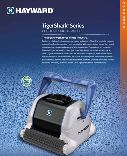 Robot Aspirador De Piscinas Hayward Tigershark Americano