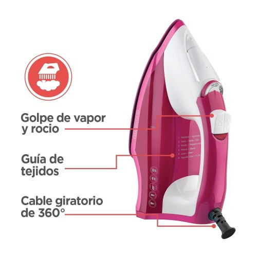 Plancha De Vapor Black+decker Light 'n Easy Piso De Cerámica