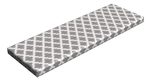 Cojín De Banco De Piel Sintética Impermeable – 120x35 Cm, Con Cremallera Extraíble, Ideal Para 3 Plazas, Jardín Y Columpio (Blanco)