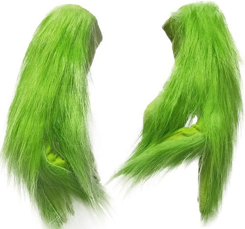 A Conjunto Luvas Natal Grinch Para Cosplay