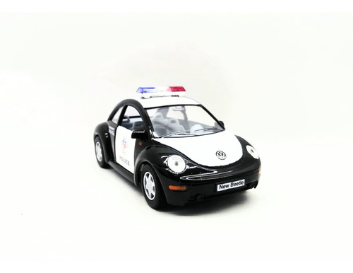 Carro De Colección A Escala Volkswagen Policía New Beetle
