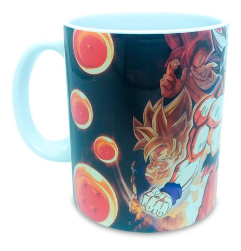 Imagem 2 de 10 de Caneca Personalizada 325 Ml Dragon Ball Branca