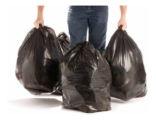 Imagem 2 de 3 de Saco De Lixo 200 Litros Preto Reforçado 100un