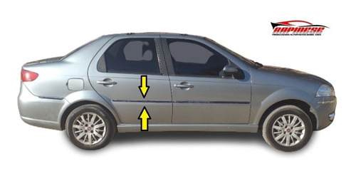 Fiat Siena Elx Bagueta De Puerta Trasera Derecha Alternativa