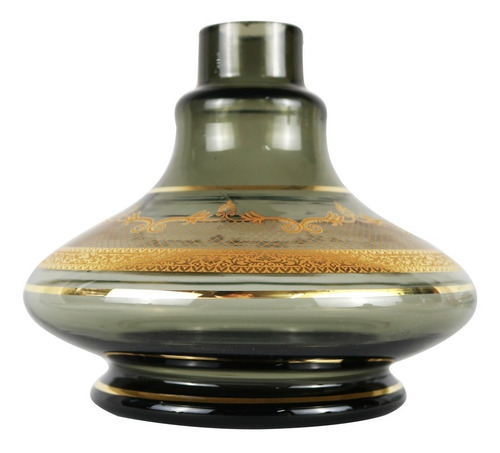 Imagem 2 de 4 de Vaso Base De Narguile Md Hookah Little Curve Pequeno - Fumê