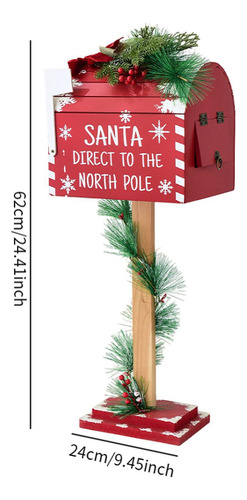 Decoración Navideña Buzón De Papá Noel Buzón De Cartas