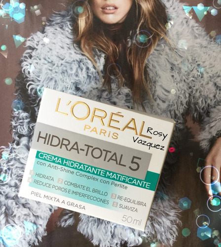 Loreal Paris Hidra Total 5 Piel Mixta A Grasa Cuidado Diario