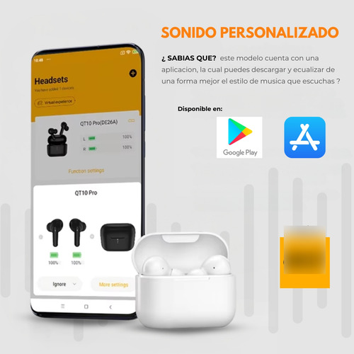 Auricular Qcy Bluetooth In-ear Manos Libres Gran Sonido 17hs Blanco