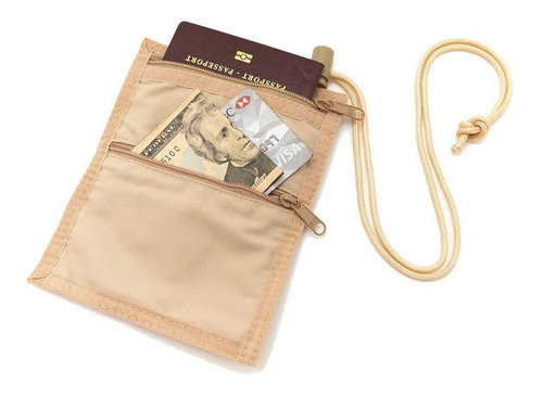 Portavalores De Cuello Travel Smart P-3000 Color Beige