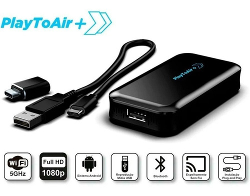 Bluetooth Espelhamento Faaftech Playtoair+ Fiat Fastback 10