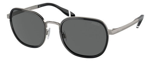 Lentes De Sol Negro Y Plata Polo Ralph Lauren Ph3151921687