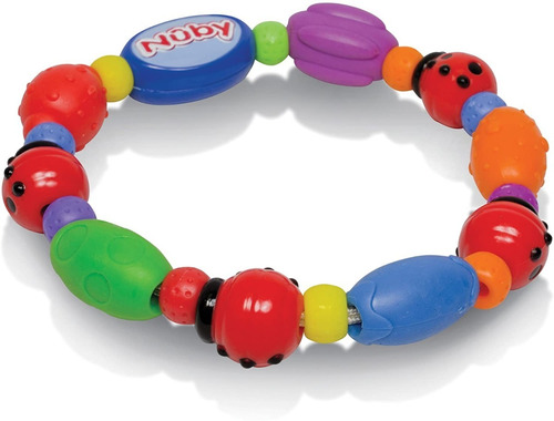 Imagen 4 de 10 de Sonajero Mordillo Nuby Con Relieves Varios Alivia/masajea
