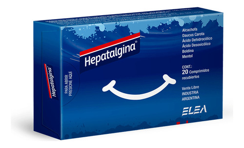 Hepatalgina Comprimido Recubierto, 20 Comprimidos