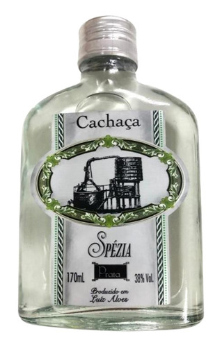 Aguardente De Bolso Spézia 170ml - Prata