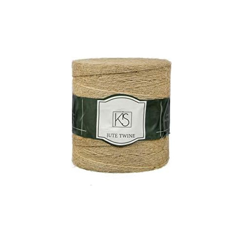 Premium Natural Jute Twine 1500 Feet 2mm - Smell Free 3...