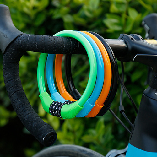 Candado Portátil Para Bicicleta, Candado Con Cable De 4 Dígi