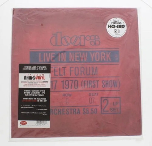 The Doors Lp Duplo 180g En vivo en Nueva York 1970 Lacrado