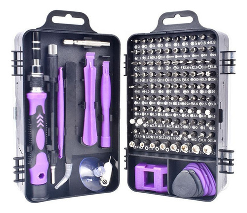 Juego De Destornilladores De Precisión 115 En 1, Morado