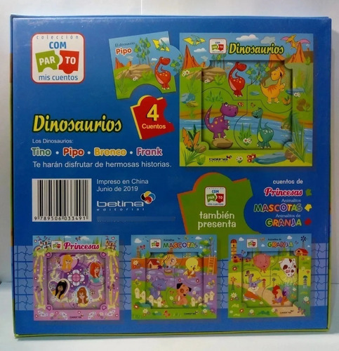Lote X 4 Libros - Cuentos Infantiles - Dinosaurios | MercadoLibre