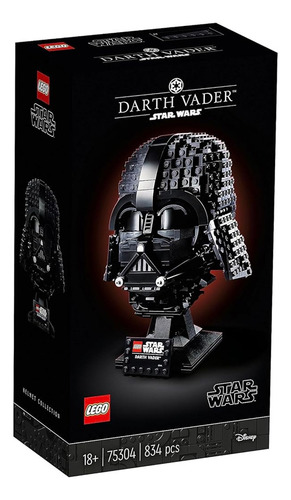 Lego Star Wars 75304 Capacete De Darth Vader 834 Peças