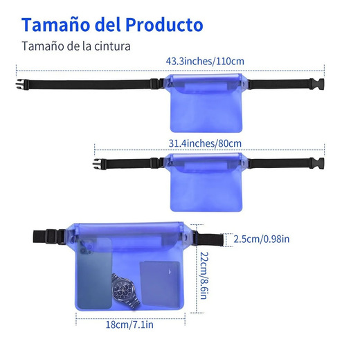 Bolsa De Agua Impermeable Sumergible Con Triple Sellado