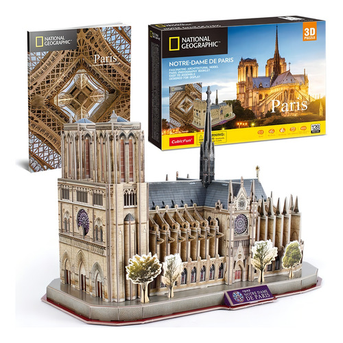 Cubicfun 3d Puzzle Para Adultos Crianças Notre Dame De Paris