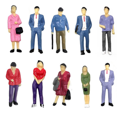 Conjunto De 25 Figuras En Miniatura Para Paisajes De Pararse