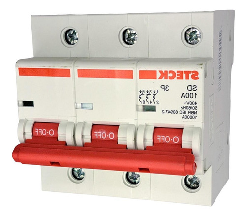 Kit C/4 - Disjuntor Steck ''din'' Tripolar 100a. C
