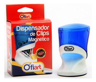 Dispensador De Clips Magnetico Ovalado Ofiart