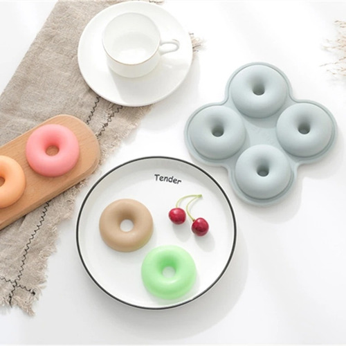 Molde De Silicon Donuts Donas Rosquillas 4 Cavidades 