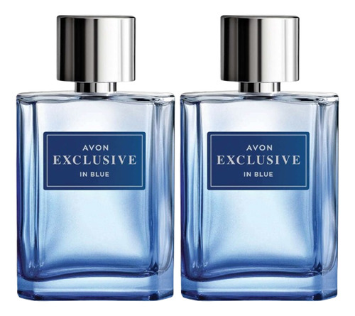 Kit X2 Perfumes Exclusive In Blue Masculinos Avon