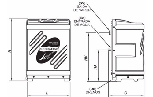 Sauna Gerador Vapor Sodramar 12 Kw + Kit Instalação + Quadro