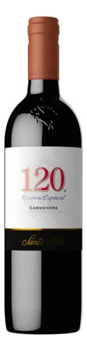 Pack De 6 Vino Tinto Santa Rita 120 Rva Esp. Carmenere 750 M