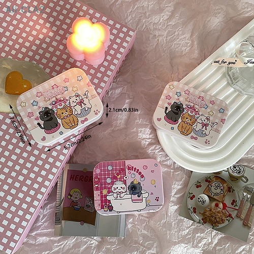 Caja De Lentes De Contacto De Dibujos Animados Lindo