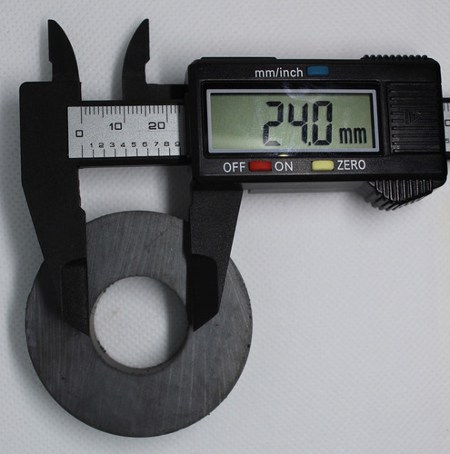 Imagen 2 de 3 de 15 Imanes De Ferrita De 55mm X 24mm X 12mm Dona