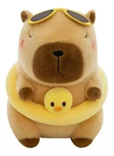 Muñeco Decorativo Realista De Carpincho De Peluche De 22 Cm