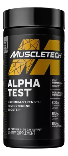 Alpha Test Muscletech Testoster - Unidad a $1149