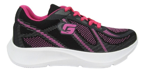 Zapatillas Deportivas Negro Fucsia Mujer 35 Al 40