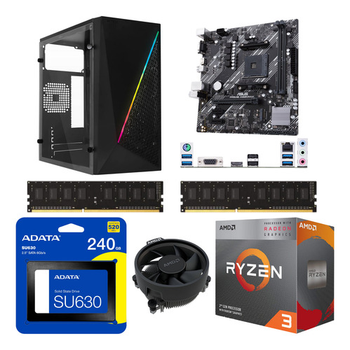 Computadora Ryzen 3200g 32gb Ram 240gb Ssd Graficos Wifi
