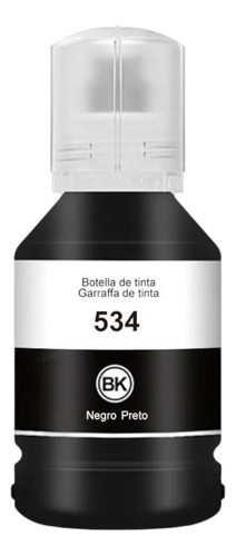 Tinta Genérica T534 M1100 M1120 M1180 Pigmentada Negro
