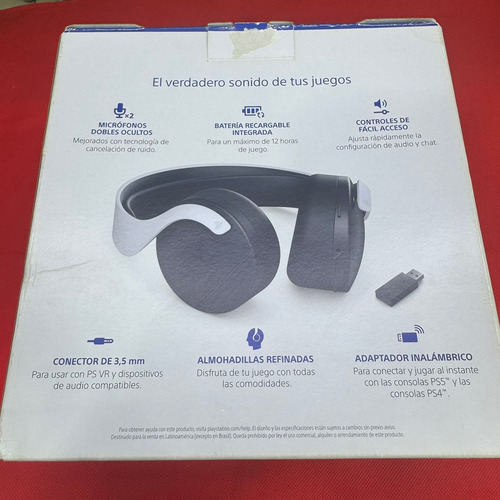Play Station Pulse 3d Auriculares Inalámbricos (Usado)