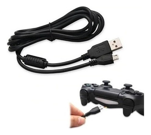 Cable Usb Reforzado Con Filtro Ficha Micro Usb V8 Ideal Ps4