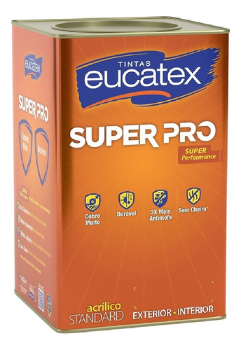 Tinta Eucatex Semi Brilho 3x + Antimofo 1 8 L Cores Standard