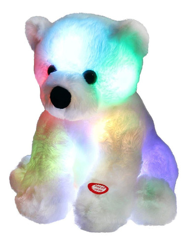 Bstaofy Glow Polar Bear Led Animales De Peluche Luz Noc...