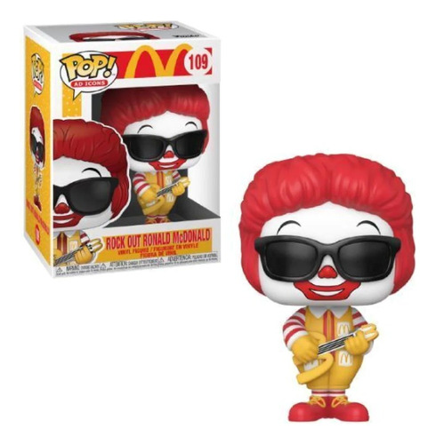 Funko Pop! Ad Icons Rock Out Ronald Mcdonald # 109 Replay