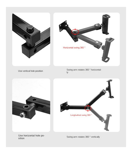 Ll Suporte De Parede Para Tablet, Ajustável, Braço Em L