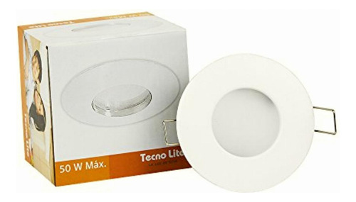 Tecnolite Lámpara Interior Empotrado Techo Gx5.3, Blanco