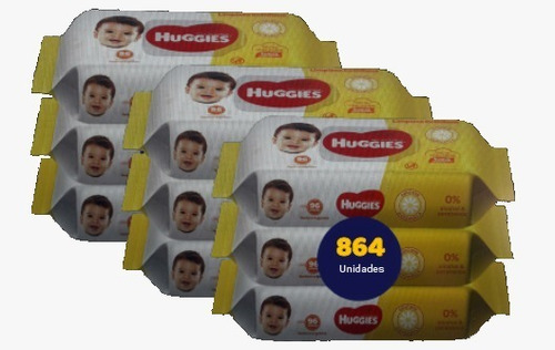Imagen 1 de 2 de Huggies Toalla Húmeda Limpieza Cotidiana X 864 Unidades