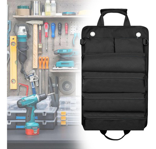Bolsa De Herramientas Enrollable Multiusos, Rollo De Llave,